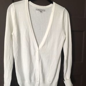 White button cardigan
